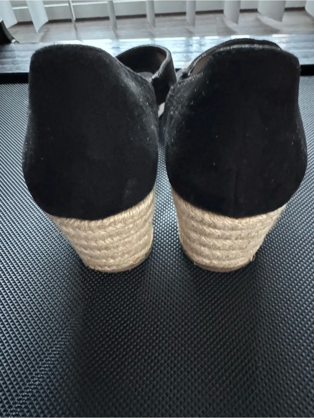 Style & Co. Black Crisscross Espadrille Wedge Sandals
